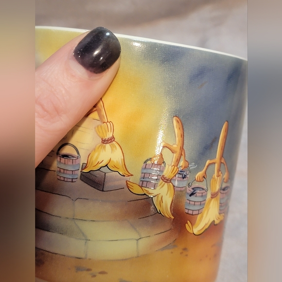 Vintage Disney Fantasia Mickey Mouse Sorcerers Apprentice Coffee Mug Japan Magic - Picture 3 of 13